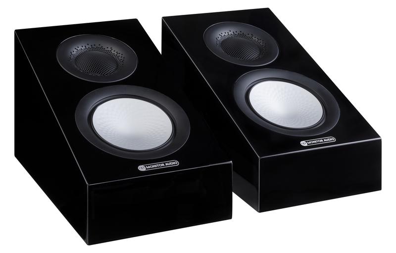 Silver AMS 7G Atmos Speakers