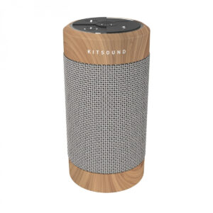 Kitsound Diggit 55 Portable Bluetooth Speaker, Natural Wood