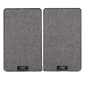 AVCOM 6" Bookshelf Speaker Pair, Black