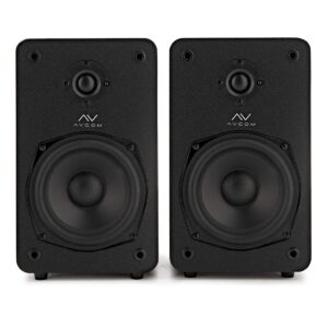 AVCOM Active Bookshelf Speaker Pair, Black