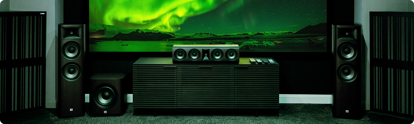 JBL Studio 680 Floorstanding Speaker (Pair), Dark Wood at AV.com