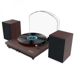 Majority Moto Plus Vinyl Turntable with Bluetooth, Walnut