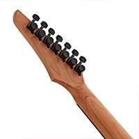 Ergonomic fanned-fret playability