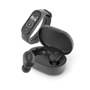 Ledwood Sports Park TWS Earphones and Activity Tracker Kepler, Black
