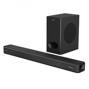 Majority Sierra Plus 2.1.2 Dolby Atmos Bluetooth Soundbar with Wireless Subwoofer, Black